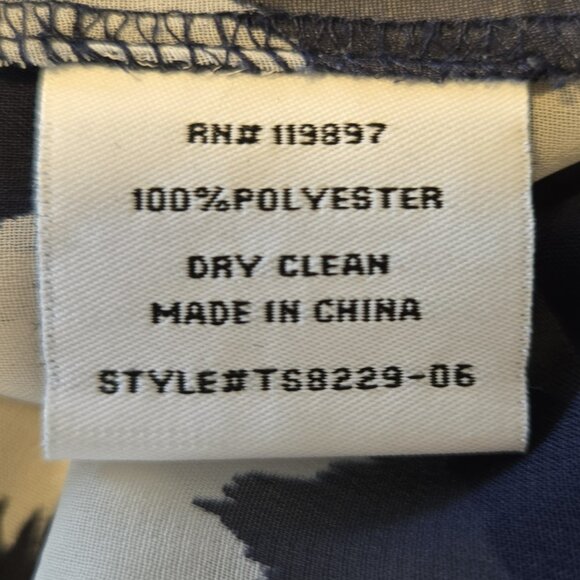 Sheer Navy/White Chevron Shirt - Picture 6 of 6